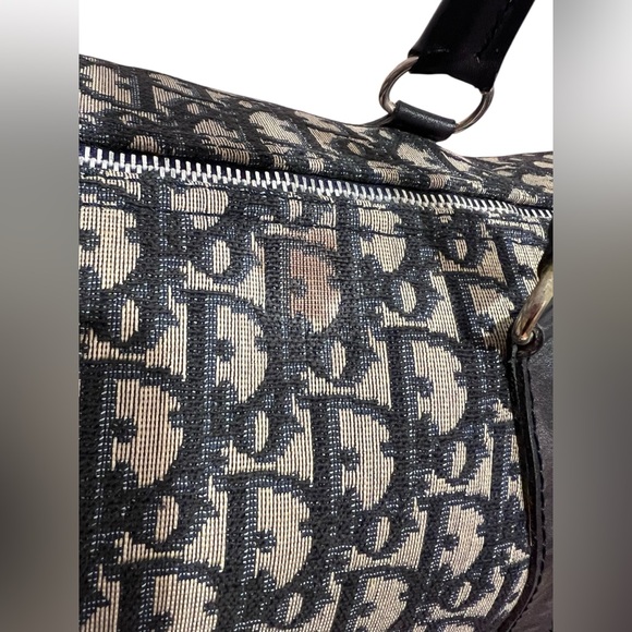 Dior Vintage Trotter Black and Gray Duffel Bag - Picture 14 of 14